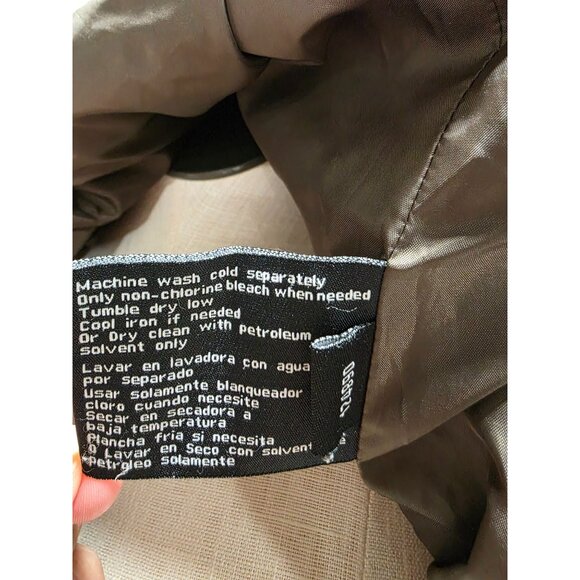 London Fog Womens Brown Hooded Raincoat Size M/M Polyester Blend - Picture 6 of 7